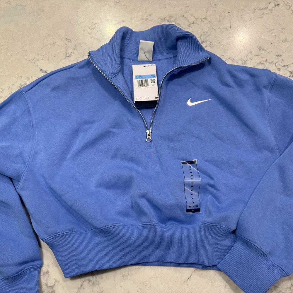 Nike Crop Half Zip Crewneck